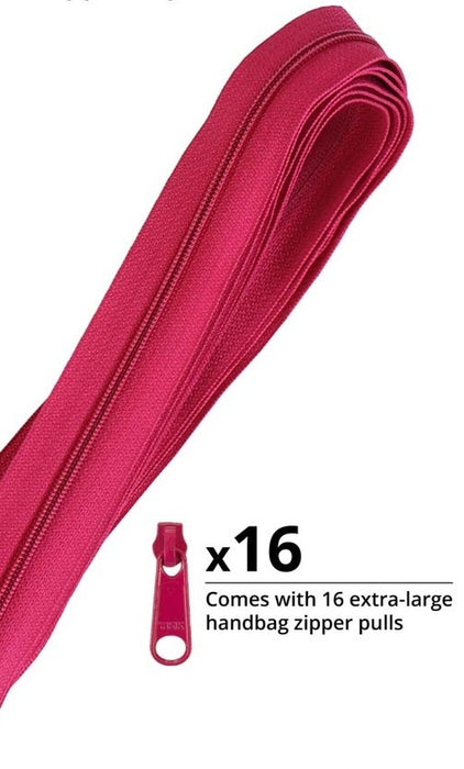 Zippers by the Yard Crazy Plum