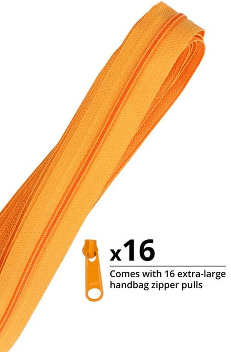 Zippers by the Yard Papaya