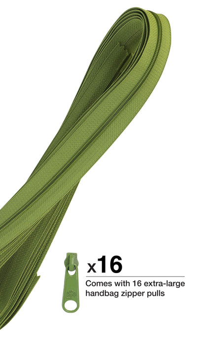 Zippers by the Yard Olive