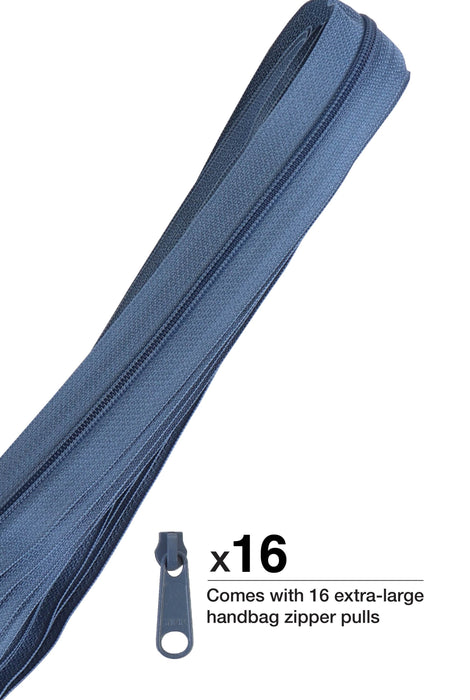 Zippers by the Yard Country Blue