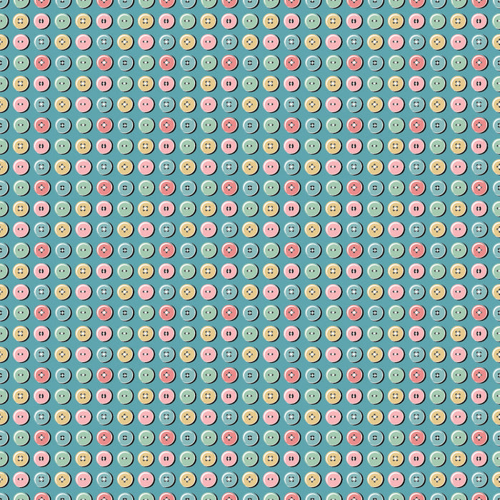 Granny's Sewing Room GS25908 Button Collection Blue