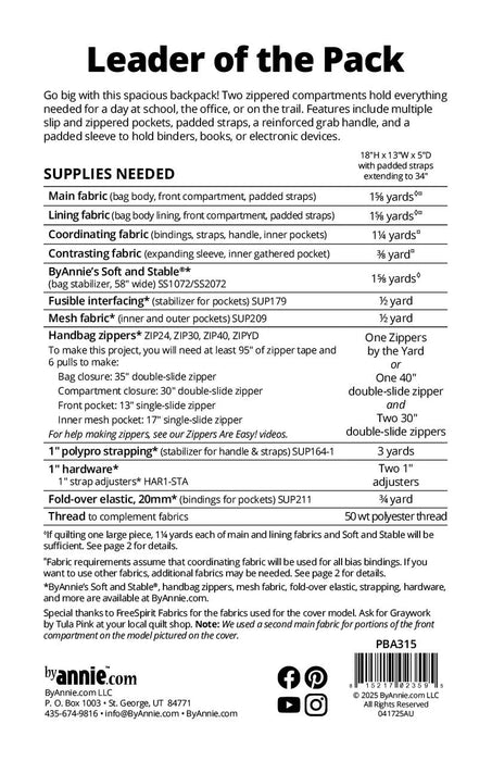 Leader of the Pack Pattern