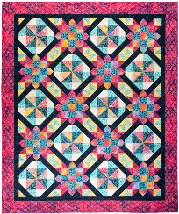 Rosette Batik Quilt Kit