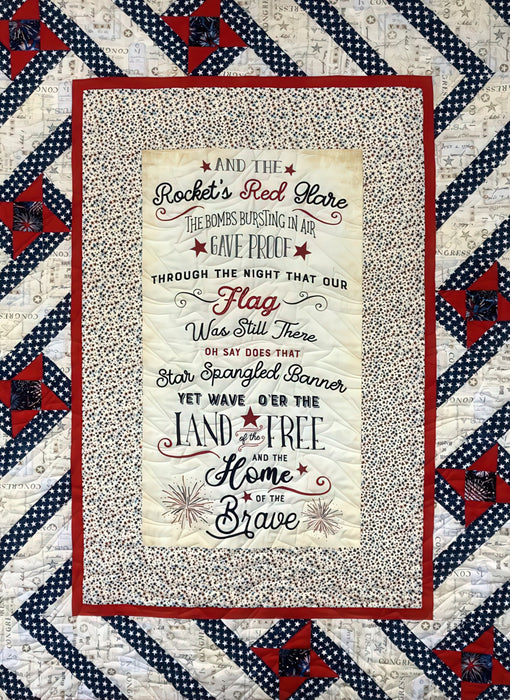 stars align quilt kit red white and blue