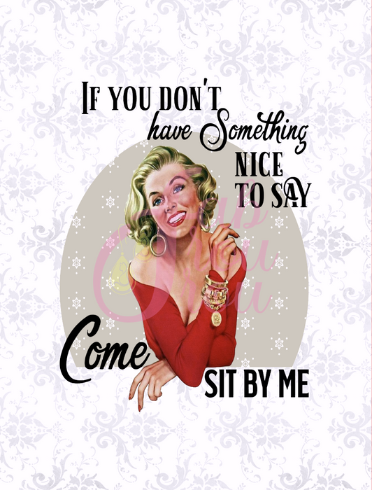 Come Sit By Me Magnet