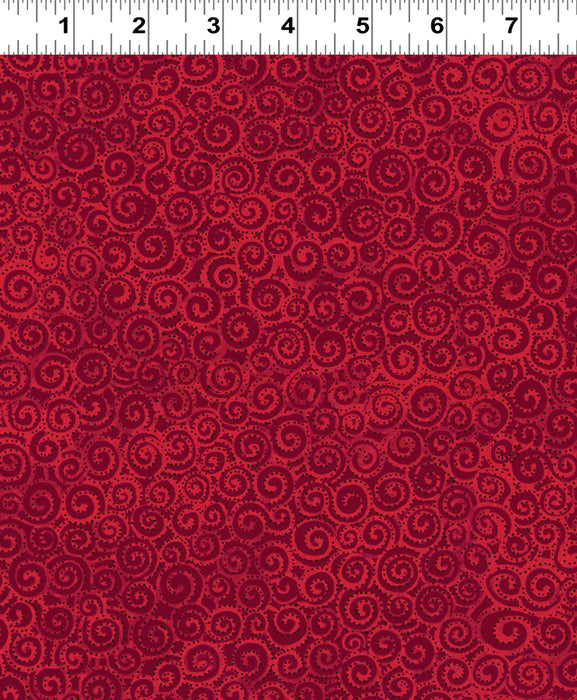 Laurel Burch Basics Swirl Light Red