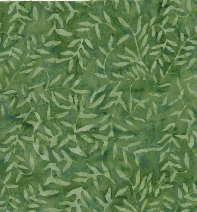 Designer Palette Print Batiks Leafy Green