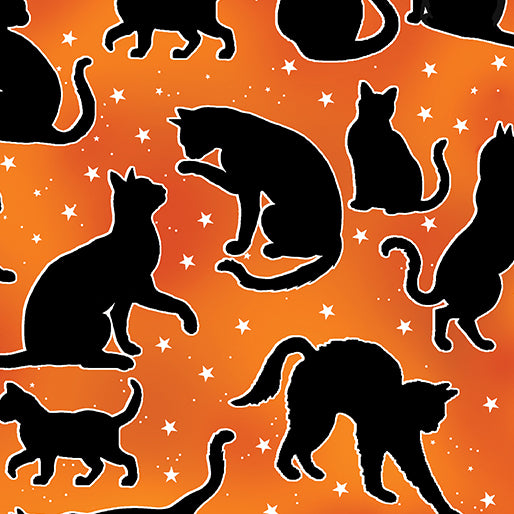 Halloween Spirit Spooktacular Cats Orange