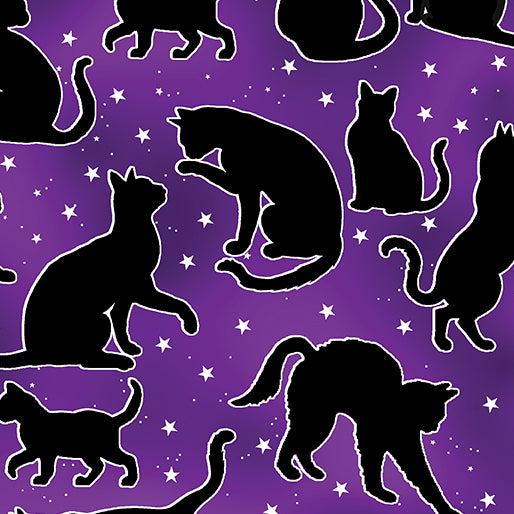 Halloween Spirit Spooktacular Cats Purple