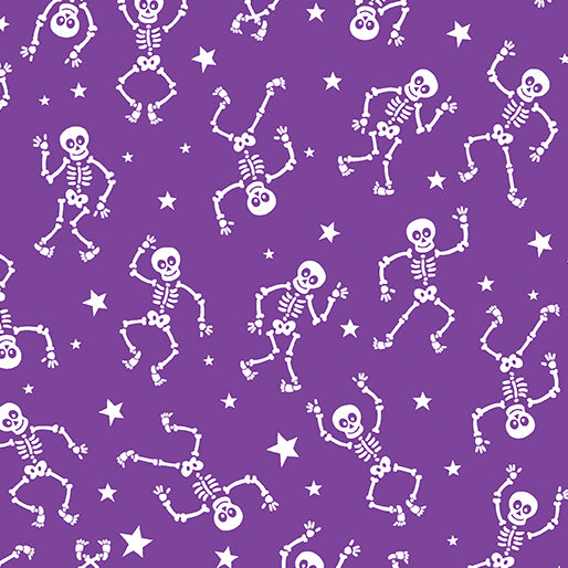 Glow-O-Ween Glowing Skeletons Purple