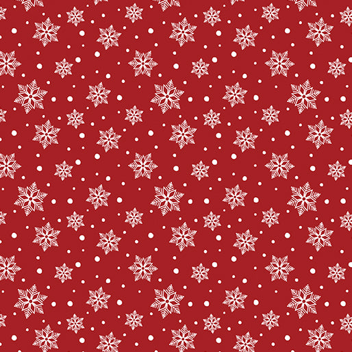 Country Christmas Jolly Snow Red