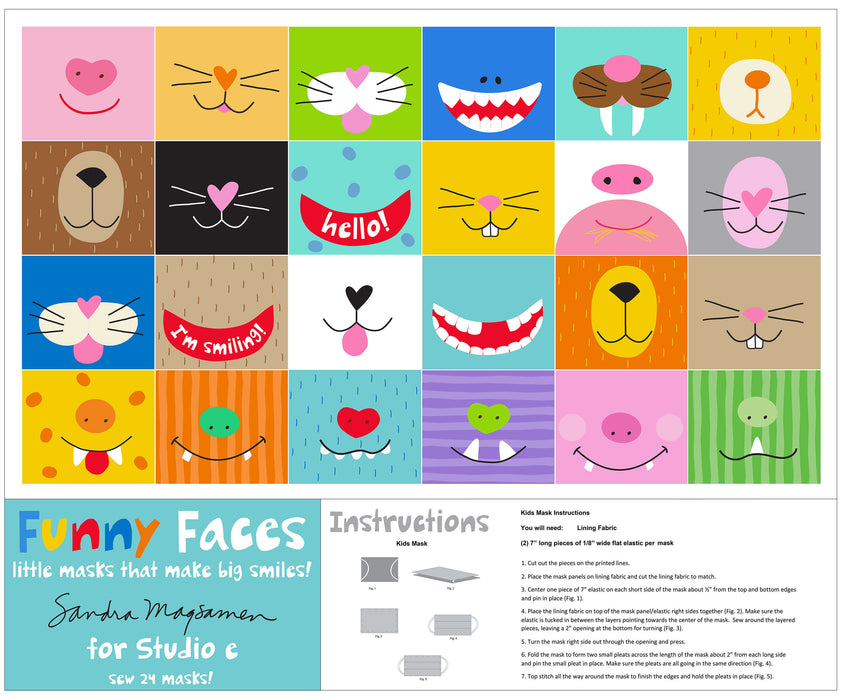 Funny Faces Rainbow Panel