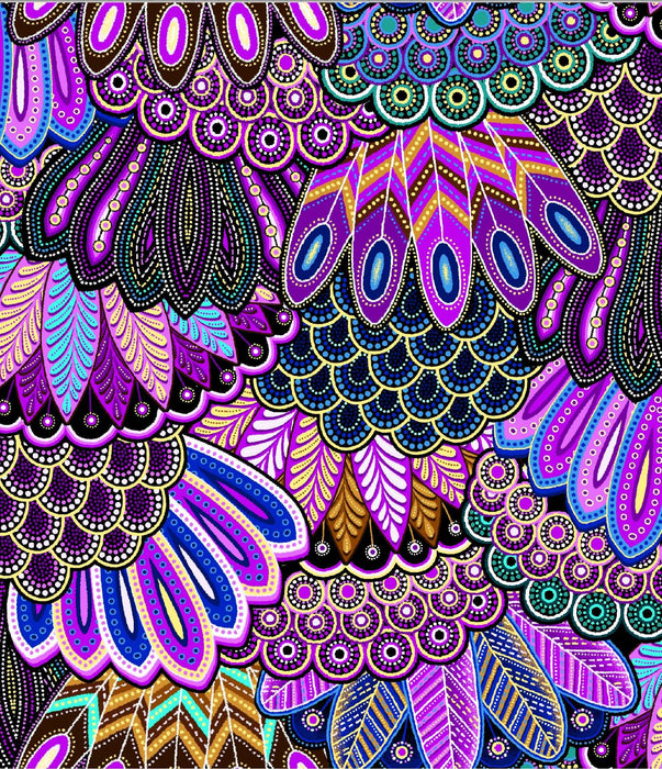 Sahul Land Feathers Purple