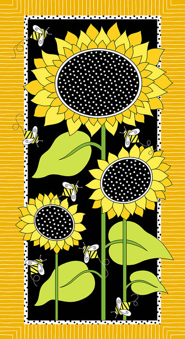 Sunflowers and Honey 24" Panel