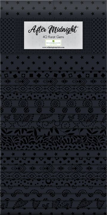 Pk/24 Pre-cut Fabric Squares 10x10 Black-white-grey Prints 100% Cotton for  Quilts, Wilmington Prints Essential Gems Jet Set 
