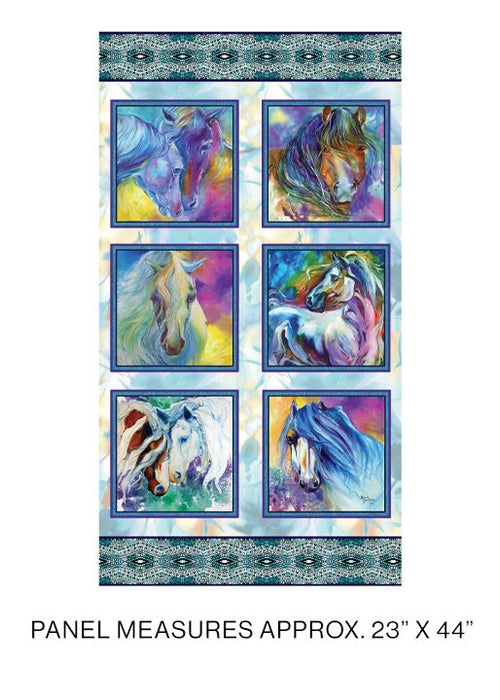 Color Your World with Horses 23" Panel