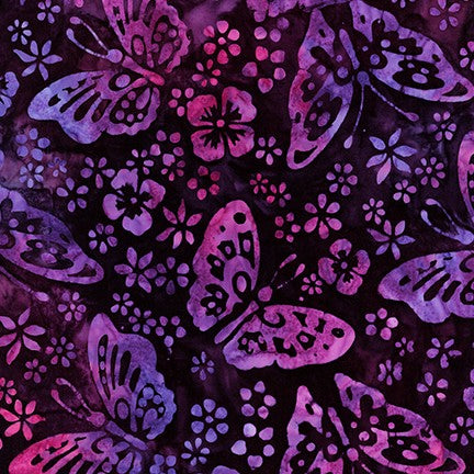 Butterfly Blooms Batiks Purple