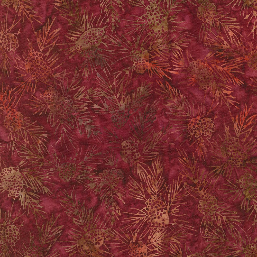 Robert Kaufman Festive Beauty Crimson Fabric