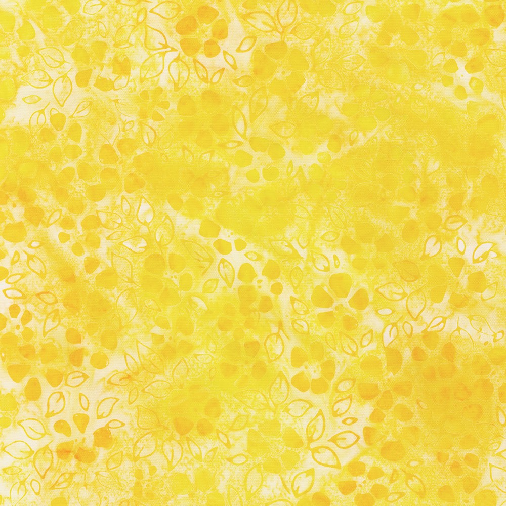 Floral Wave Batiks Yellow - (2) — Fab Fabrics