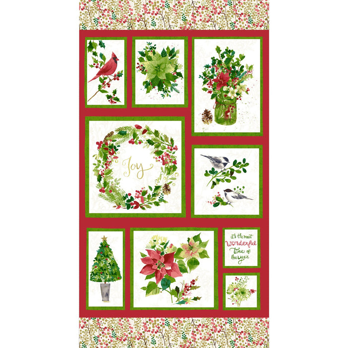 Merry and Bright Multi 24" Panel