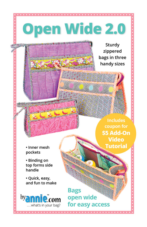 Carry All Bags (Various Sizes), by By Annie, Patterns for Sale