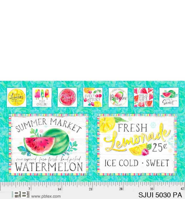 Sweet & Juicy 24" Panel--Placemats and Coasters