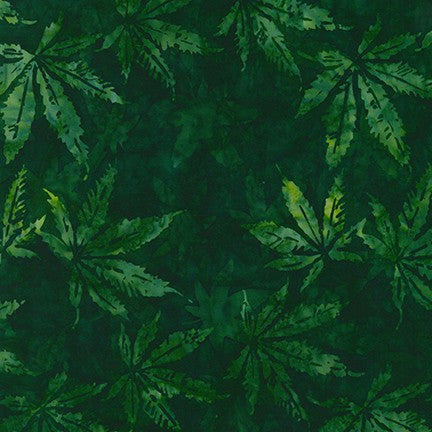 Cannabis Sativa Batiks Green