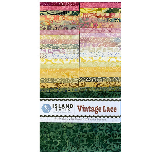 Vintage Lace Batik 2.5" Strips