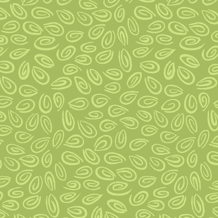 Swirls Medium Green