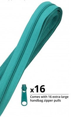 Zippers by the Yard Emerald