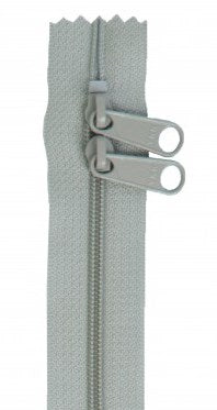 Pewter 30" Double Pull Zipper