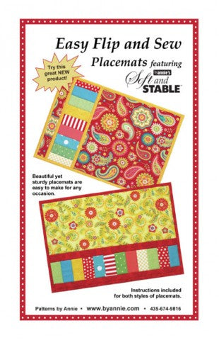 Easy Flip and Sew Placemat Pattern
