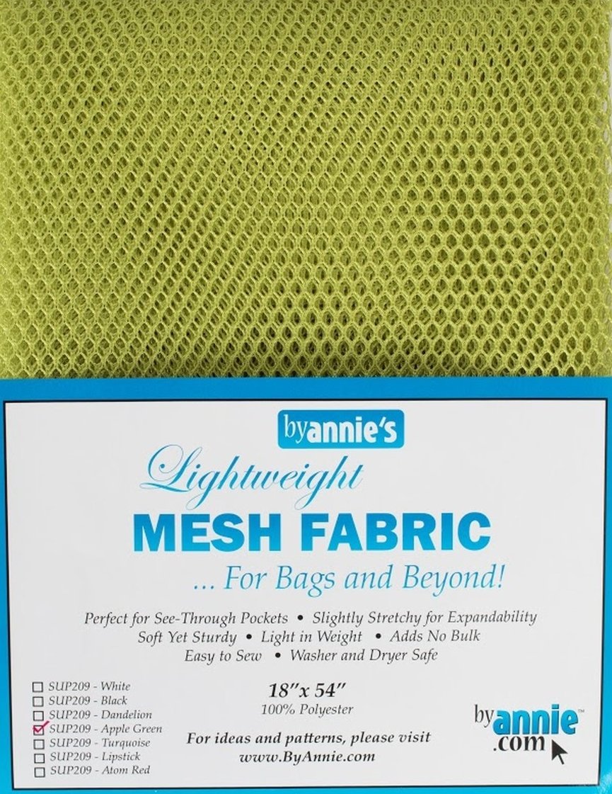 By Annie Mesh Fabric Lightweight 18x 54 White, 18 by 54