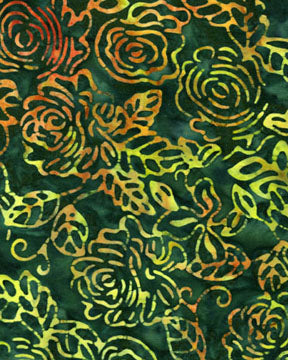 Batiks Briar Rose Balis Green - (1)