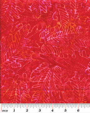 Batiks Rainforest II Balis Red - (1)