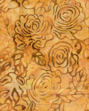 Batiks Rose Garden Gold