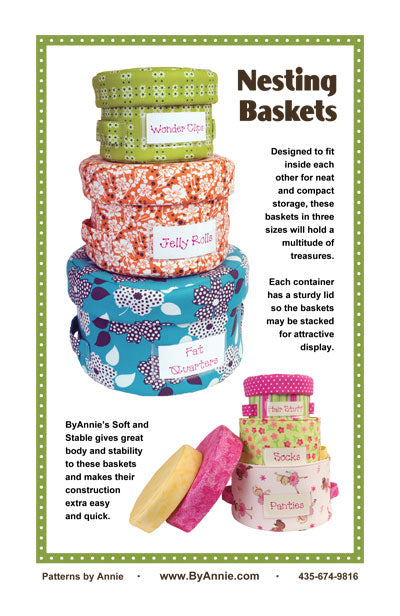 byAnnie Nesting Baskets Pattern — Fab Fabrics