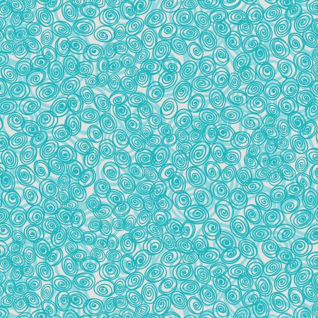 Flower Doodles Turquoise - (2)