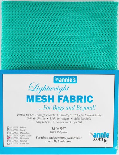 by Annie Lightweight Blastoff Blue Mesh Fabric 18x 54