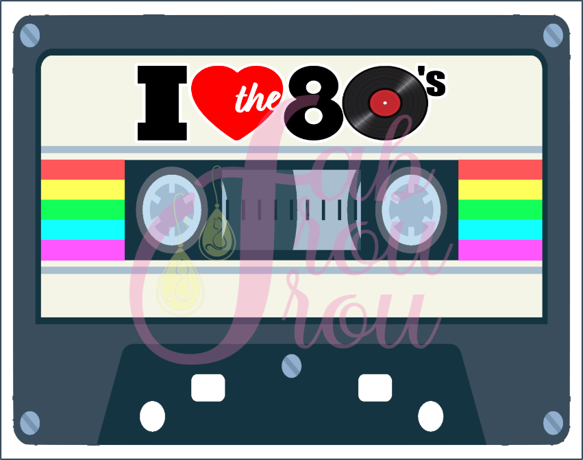 I Love 80s Cassette 1 Magnet