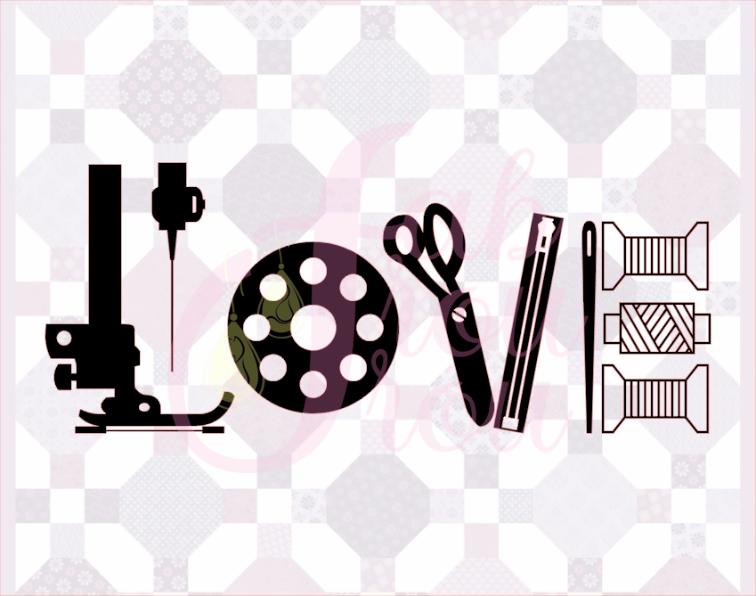 LOVE Sewing Elements Magnet
