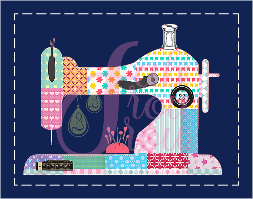 Patchwork Sewing Machine 2 Magnet